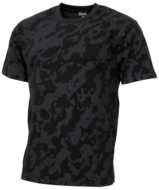 Tricou US Streetstyle Night Camo MFH - 100% Bumbac, 140-145 g/m²