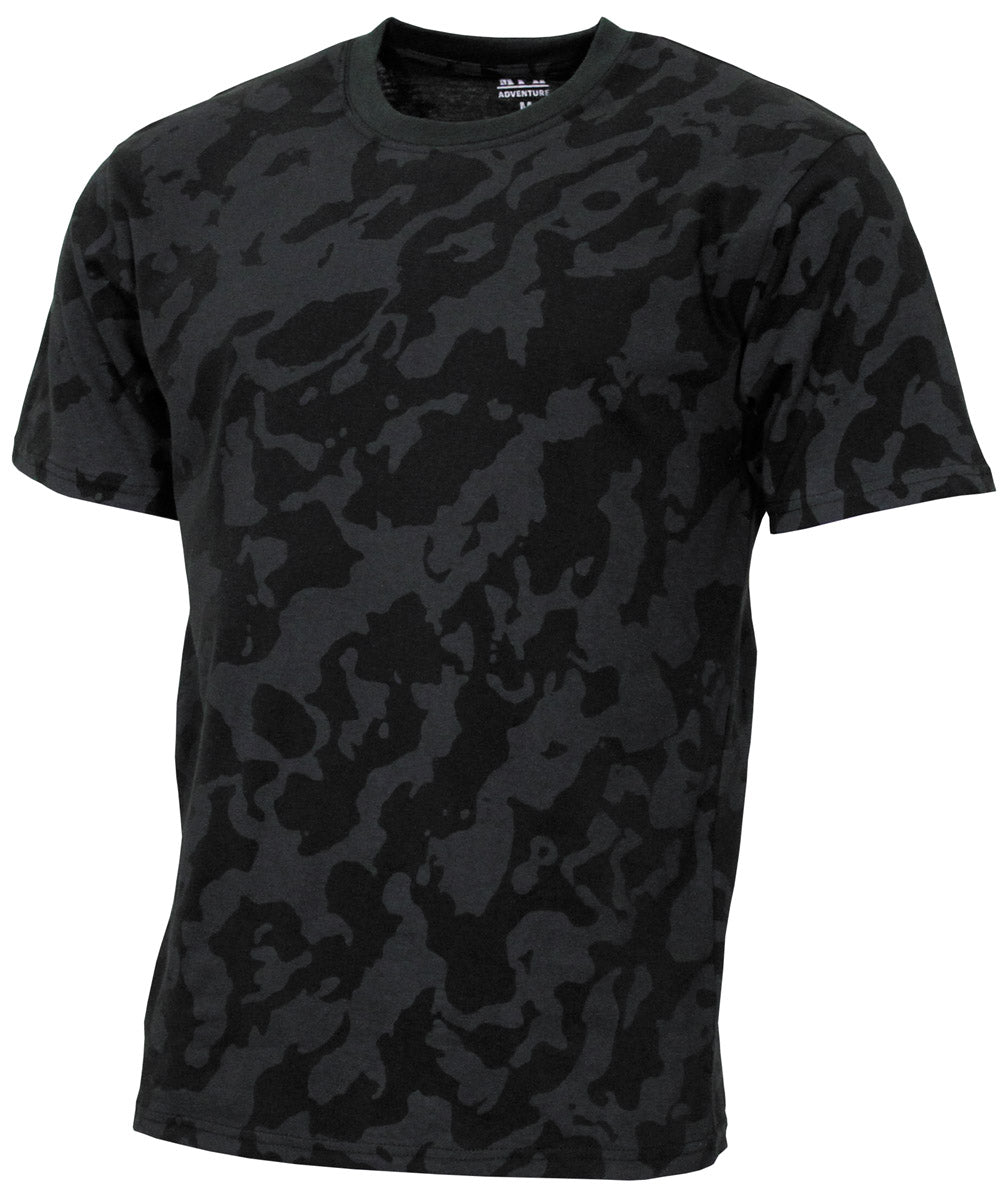 Tricou US Streetstyle Night Camo MFH - 100% Bumbac, 140-145 g/m²