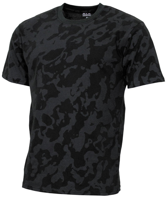 Tricou US Streetstyle Night Camo MFH - 100% Bumbac, 140-145 g/m²