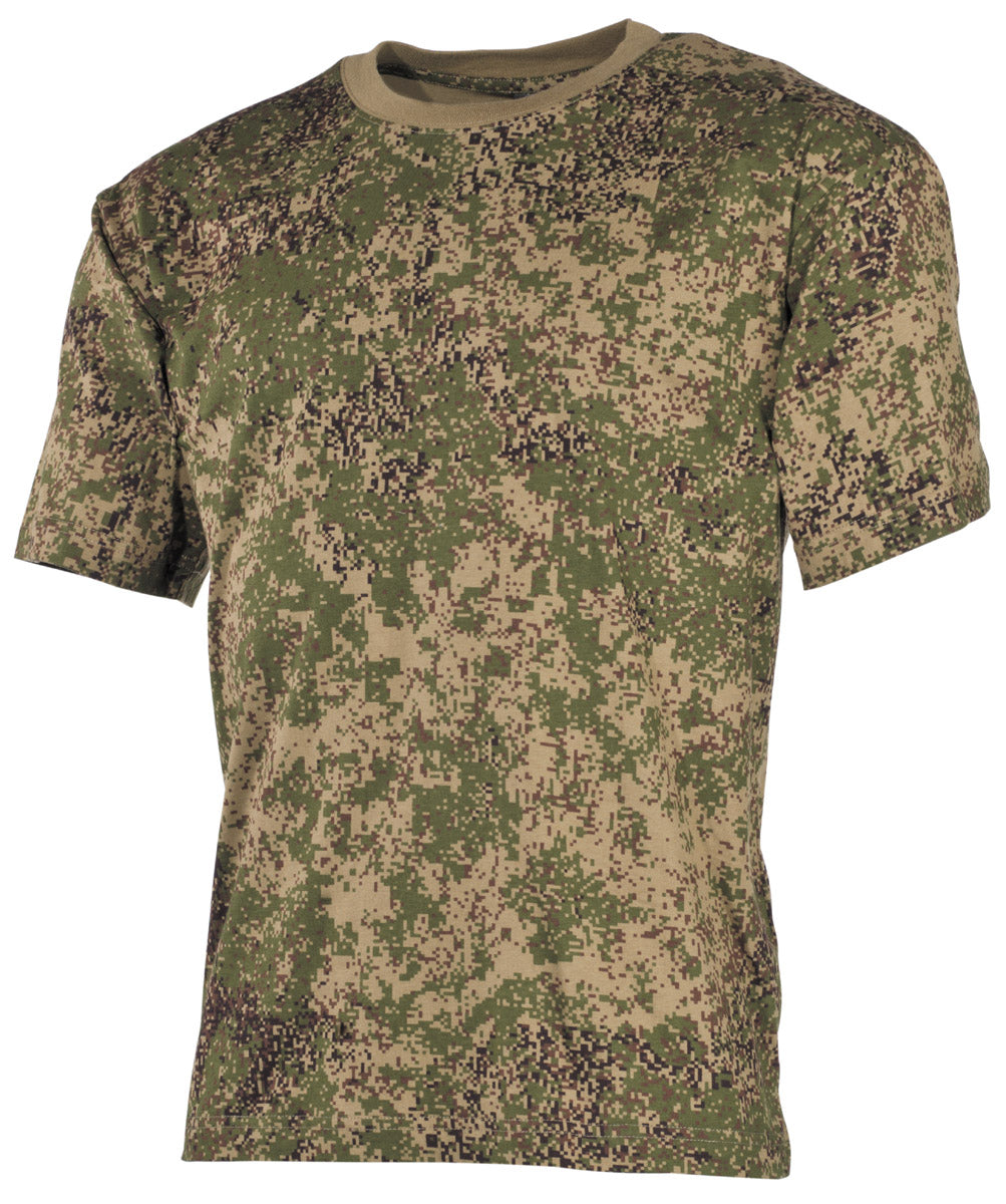 Tricou US-Style Digital Rus MFH - 100% Bumbac, 170g/m²