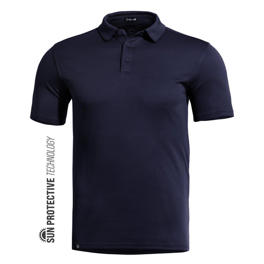 Tricou Vanquish Polo Shirt Navy Blue Pentagon Tactical - Performanță și Ventilație Optimă în orice Mediu