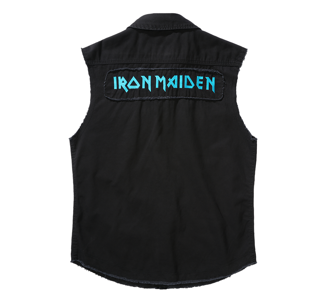 Tricou Vintage Iron Maiden sleeveless FOTD Negru Brandit - Stil Autentic Rock