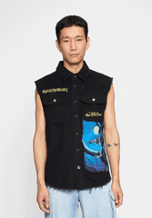 Tricou Vintage Iron Maiden sleeveless FOTD Negru Brandit - Stil Autentic Rock
