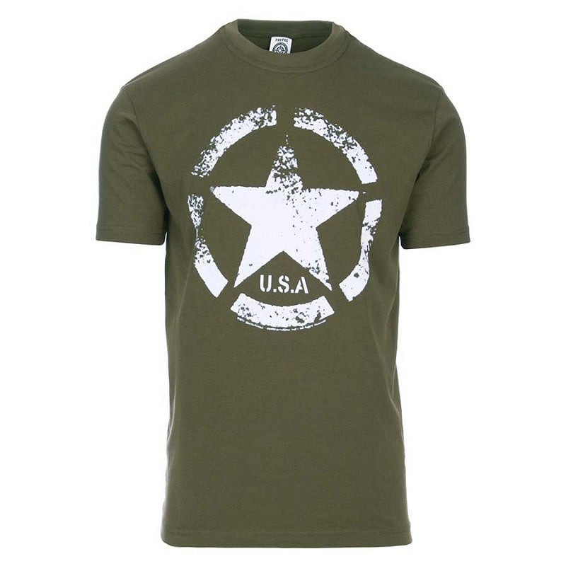 Tricou Vintage US Army Star Verde - Stil Autentic, Confort Modern