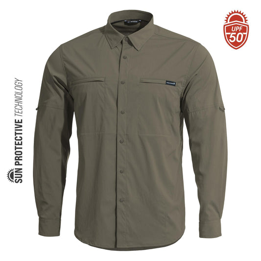 Tricou Wayne Sunproof Shirt RAL7013 Pentagon Tactical - Protecție Solară și Libertate de Mișcare