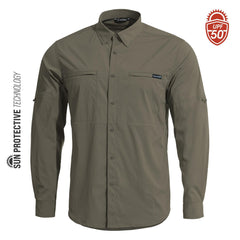 Tricou Wayne Sunproof Shirt RAL7013 Pentagon Tactical - Protecție Solară și Libertate de Mișcare