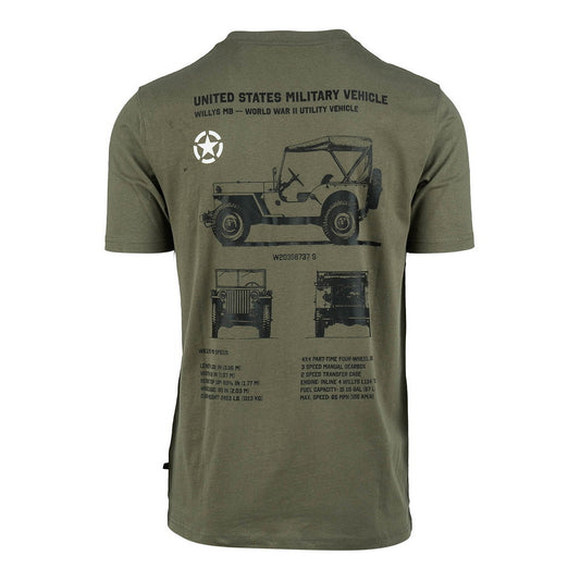 Tricou Willy MB Badge Verde - Stil Robust pentru Acțiune