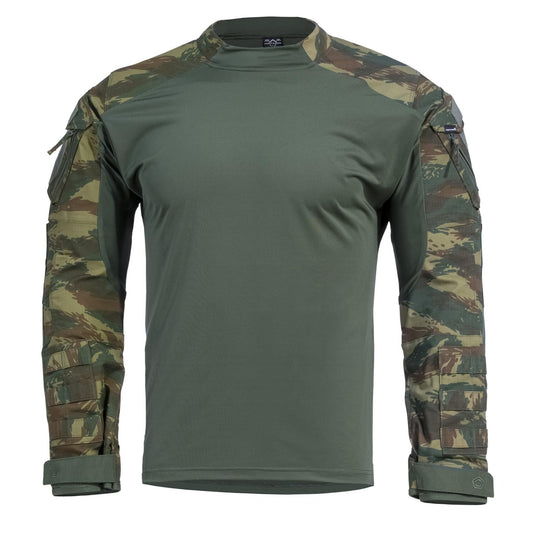 Tricou Wolf Combat Shirt Camo -Camo Gr.camo Pentagon Tactical - Performanță și Confort Superior în Misiuni Dificile