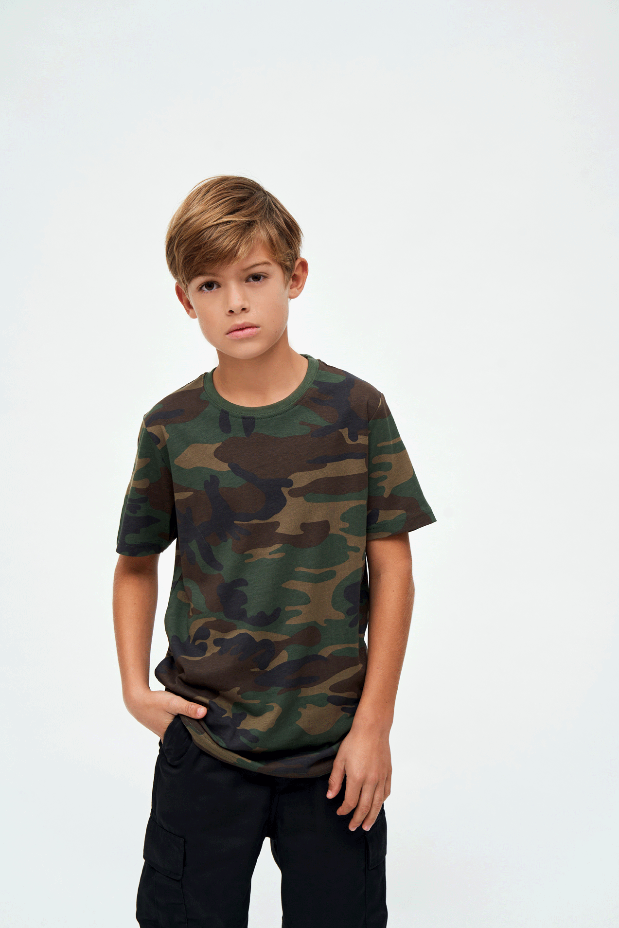 Tricou Woodland Copii Brandit - Aventură Zilnică