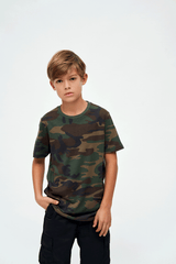 Tricou Woodland Copii Brandit - Aventură Zilnică