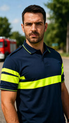 Tricou Polo Reflectorizant - Combat Bărbat