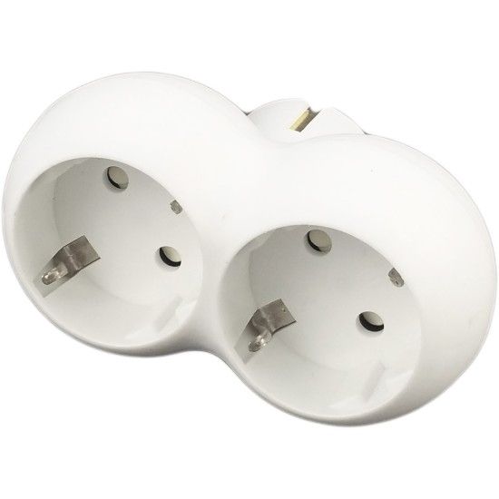 Triplustecher Schuko OEM SPN2351 - 2 Posturi, Siguranță Sporită - 2