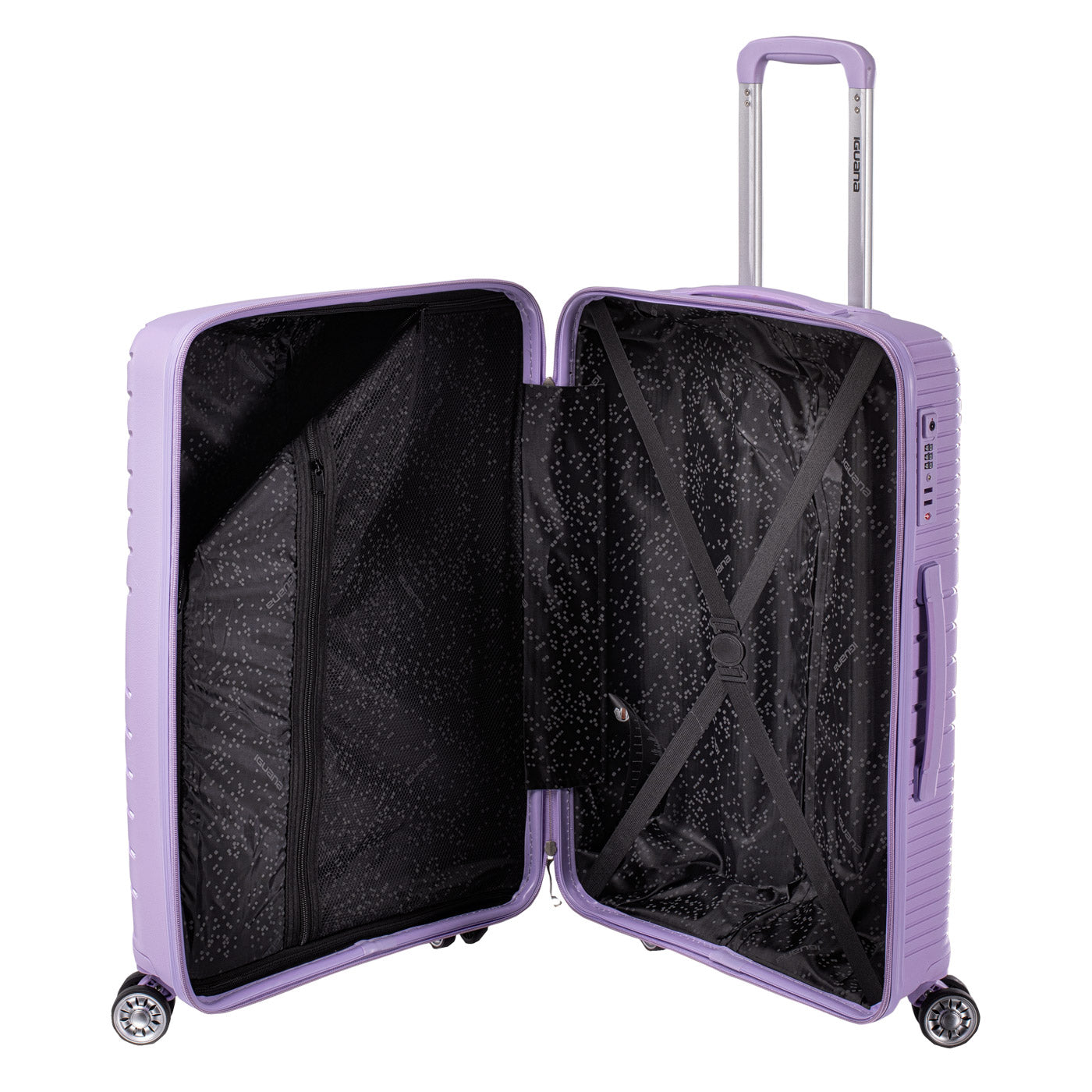 Troler Hardshell CANTABRIA II 63 IGUANA - 63L, Ultraușor, Roți 360° - 4