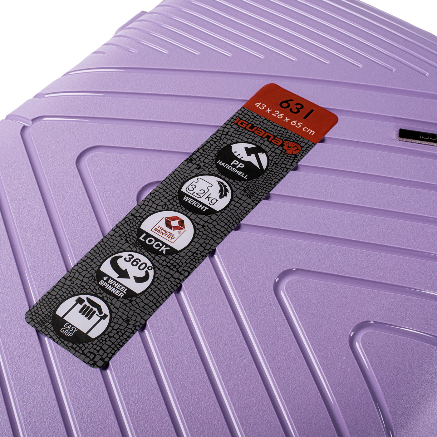 Troler Hardshell CANTABRIA II 63 IGUANA - 63L, Ultraușor, Roți 360° - 8