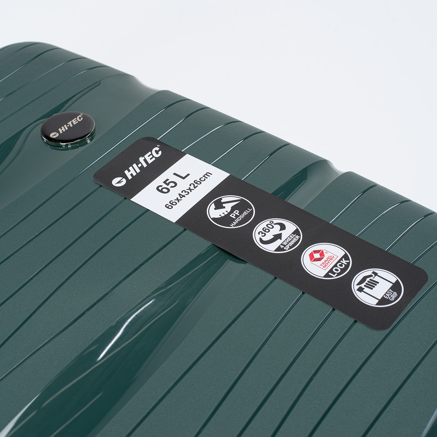 Troler Hardshell CUENCA 65 HI-TEC - 65L, TSA, Roți 360°, Polipropilenă - 6