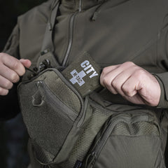 Trusă Medicală Compactă City Med Pouch Hex M-Tac - Ranger Green
