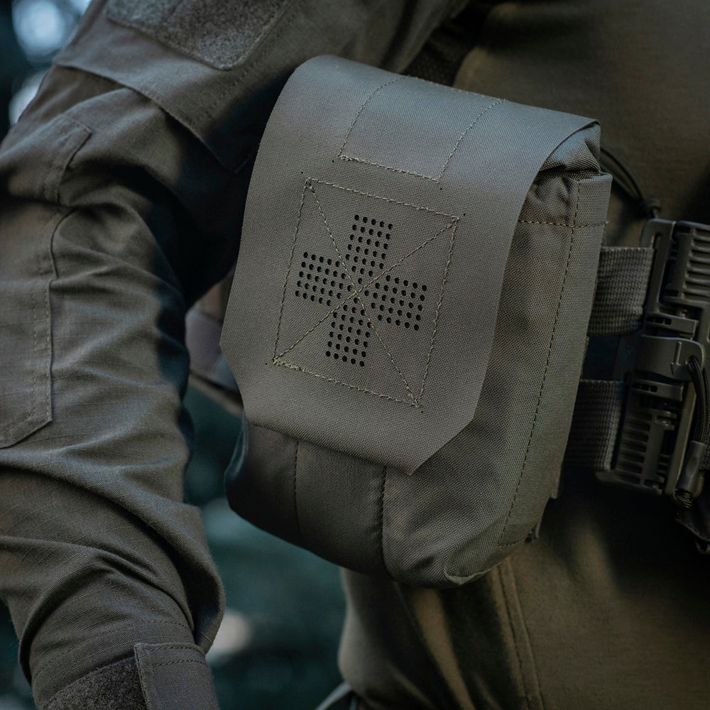 Trusă Medicală Verticală M-Tac Large Elite - Ranger Green