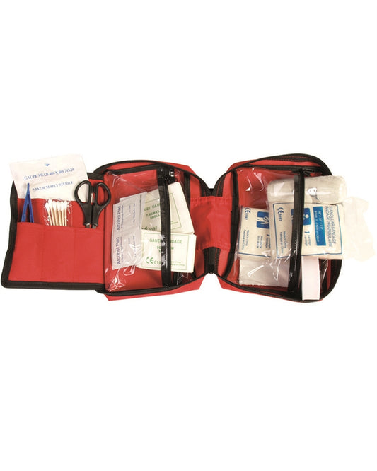 Trusă de Prim Ajutor Mil-Tec Large – Etui Textil, 290 g, Roșie
