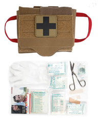 Trusă Medicală IFAK Quick Draw Pack 25 Piese Dark Coyote – Kit Tactic Complet pentru Situații de Urgență