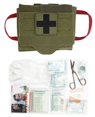 Trusă Medicală IFAK Quick Draw Pack 25 Piese Oliv – Kit Complet de Prim Ajutor pentru Situații de Urgență
