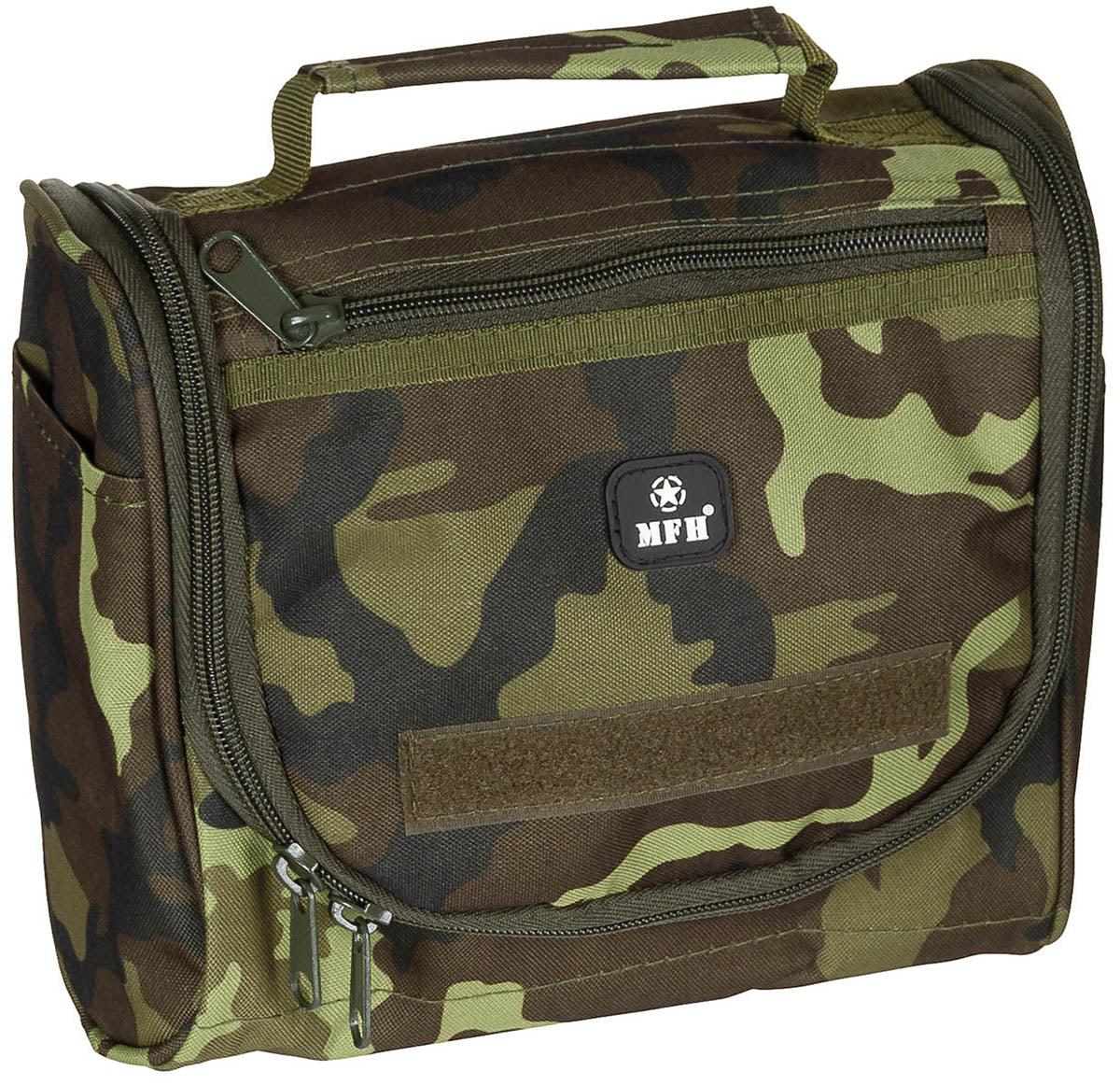 Trusă Toaletă M 95 CZ Camo MFH - Cârlig Suspensie, Oglindă Detașabilă
