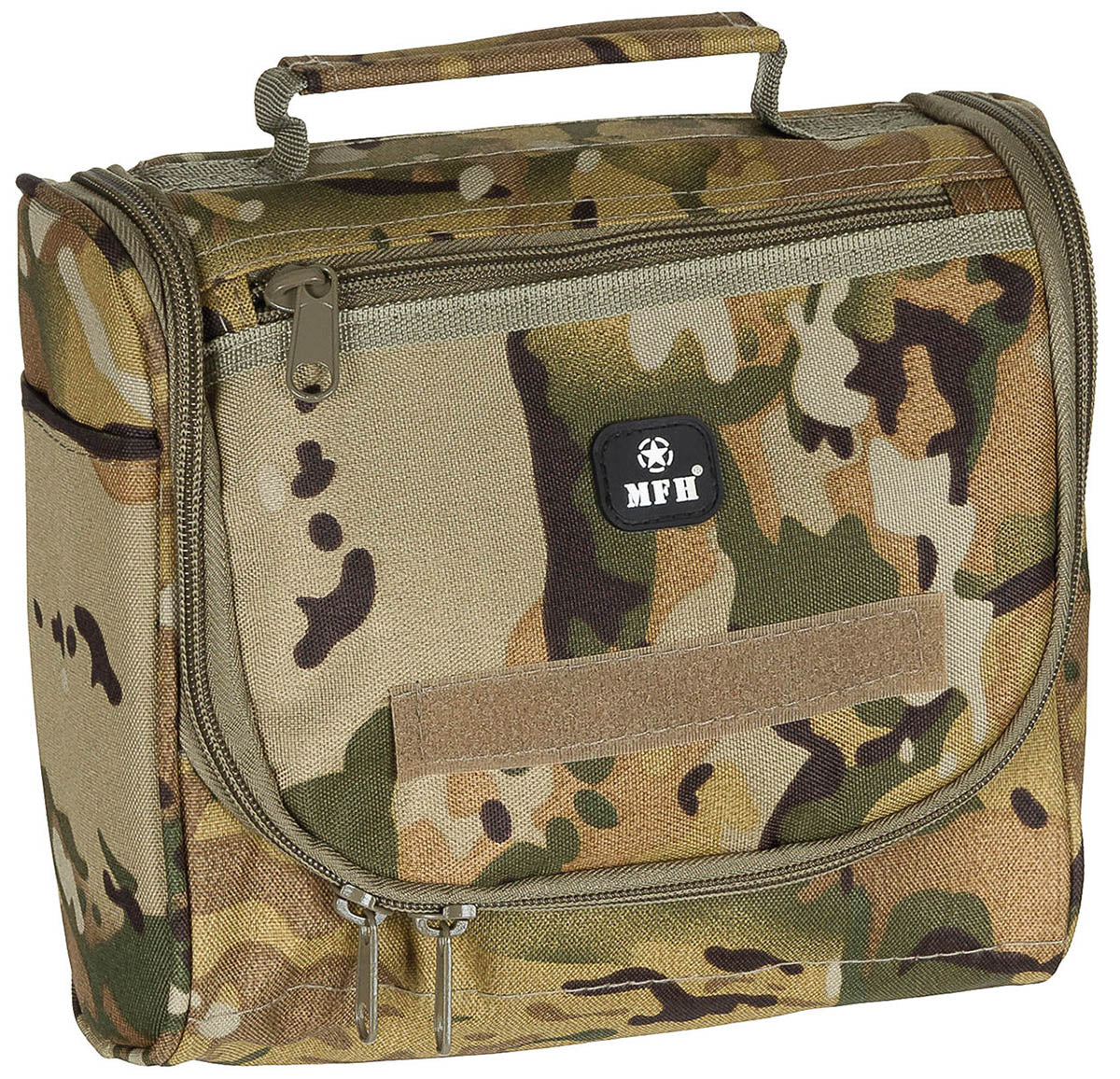 Trusă Toaletă Waschzeugtasche operation-camo MFH - Cârlig Suspensie, Oglindă Detasabilă