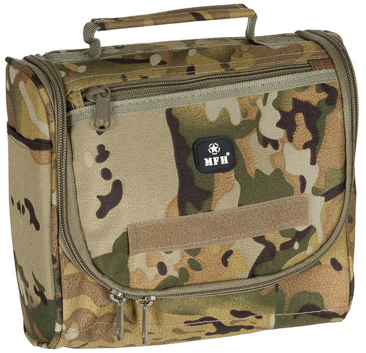 Trusă Toaletă Waschzeugtasche operation-camo MFH - Cârlig Suspensie, Oglindă Detasabilă