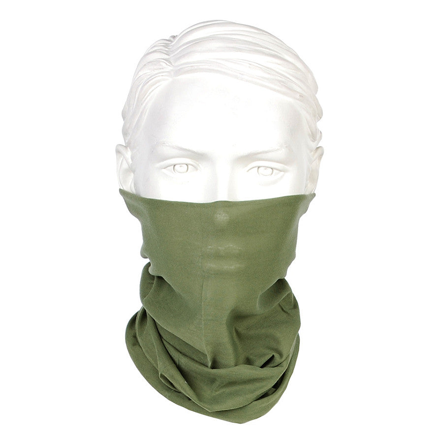 Tubular Multifuncțional Face Wrap Verde - Versatilitate Tactică Supremă