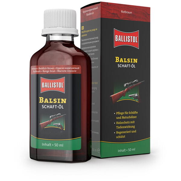 Ulei Lemn Balsin BALLISTOL - Întreținere și Protecție, 50ml