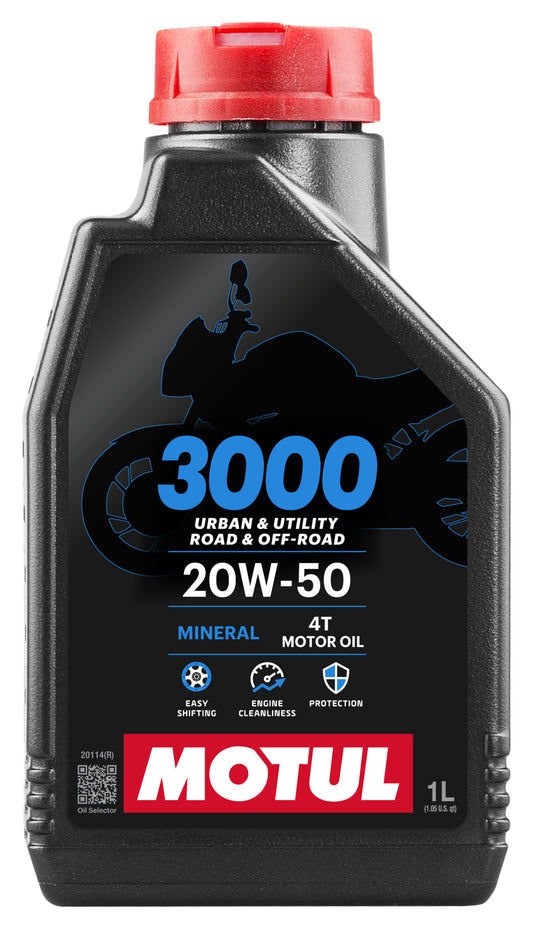 Ulei Motor 3000 4T 20W-50 Motul - Protecție Motor & Cutie
