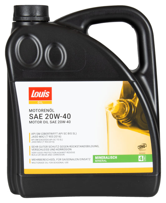 Ulei Motor 4T 20W-40 Louis Oil - Mineral, API SM, JASO MA2