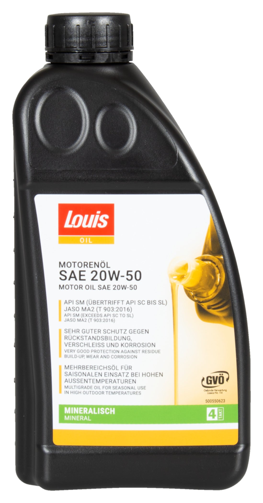 Ulei Motor 4T 20W-50 Louis Oil - Protecție Maximă, Temperaturi Ridicate
