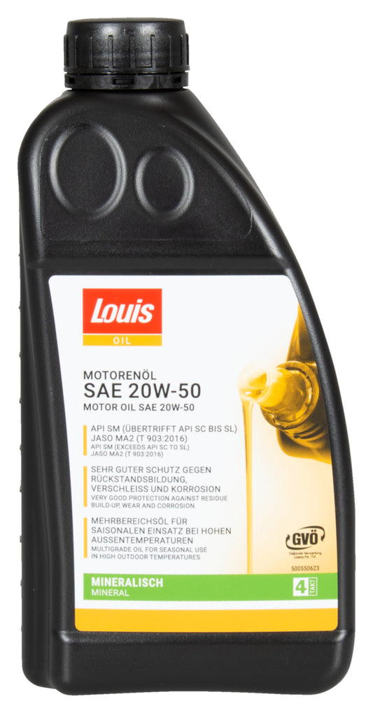 Ulei Motor 4T 20W-50 Louis Oil - Protecție Maximă, Temperaturi Ridicate