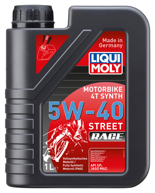 Ulei Motor 4T 5W-40 Street Race Liqui Moly - Sintetic, Performanță
