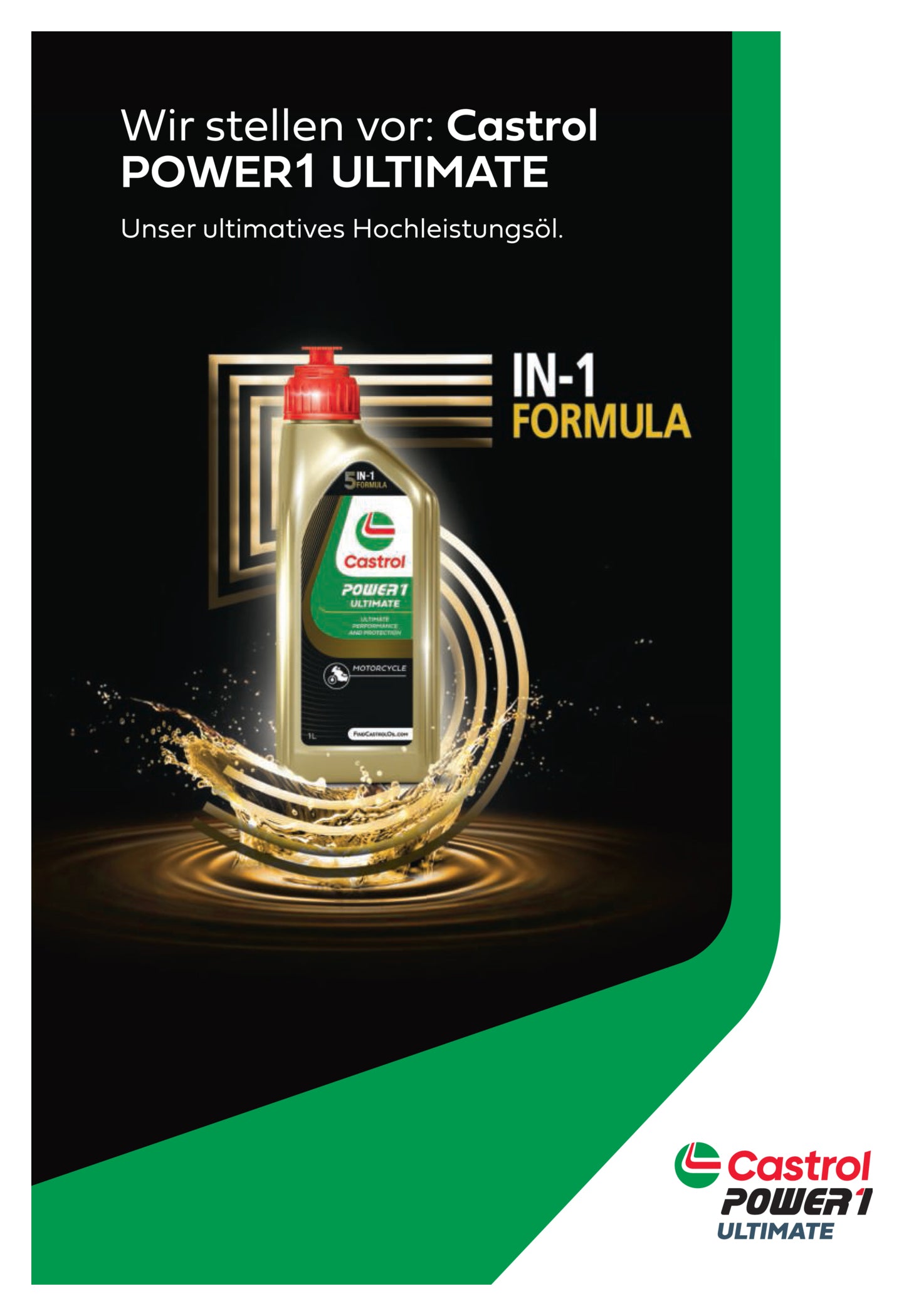 Ulei Motor 4T Power 1 Ultimate 5W-40 Castrol - Performanță Maximă