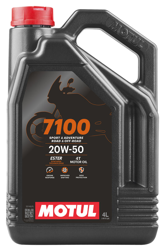 Ulei Motor 7100 4T 20W-50 Motul - Sintetic, Ester, 4 Litri