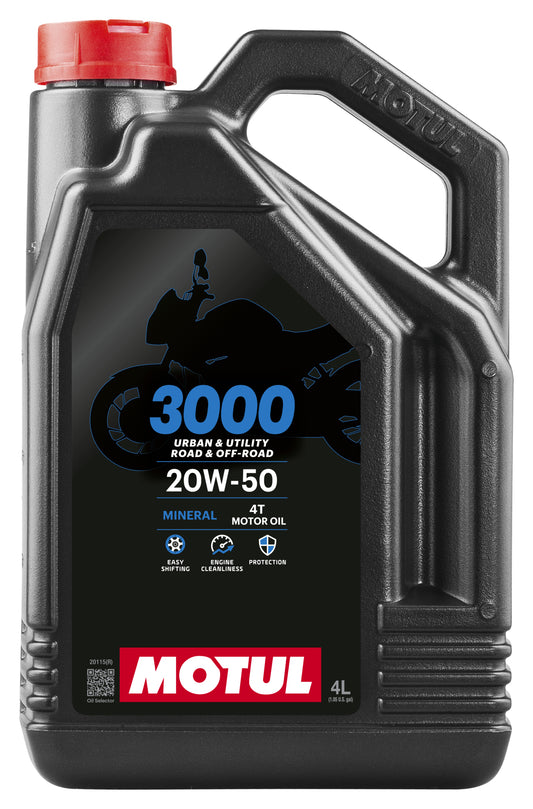 Ulei Motor Motul 3000 4T 20W-50, 4 Litri - Protecție Avansată
