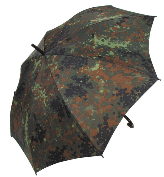 Umbrelă Tactică Flecktarn Camuflaj BW MFH - 100% Poliester, Ø 1,05m
