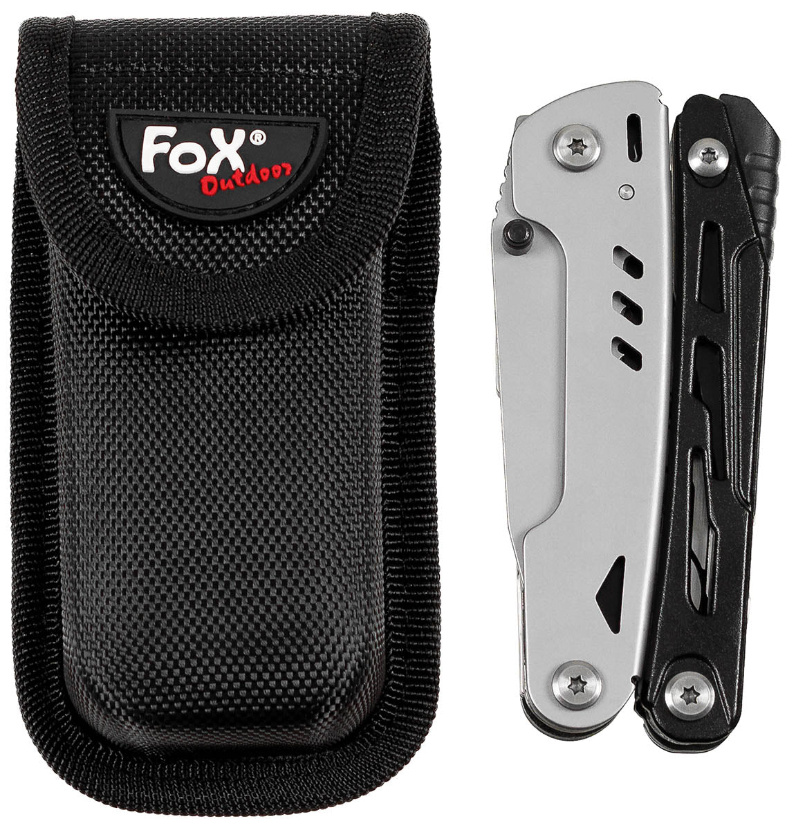 Unealtă Multifuncțională cu Foarfecă FoxOutdoor - Lamă 7 cm, Amnar Integrat