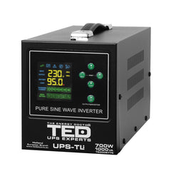 UPS 1000VA/700W Runtime Extins LiFePO4 TED Electric - Fără Acumulator - 1