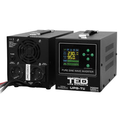 UPS 1000VA/700W Runtime Extins LiFePO4 TED Electric - Fără Acumulator - 4