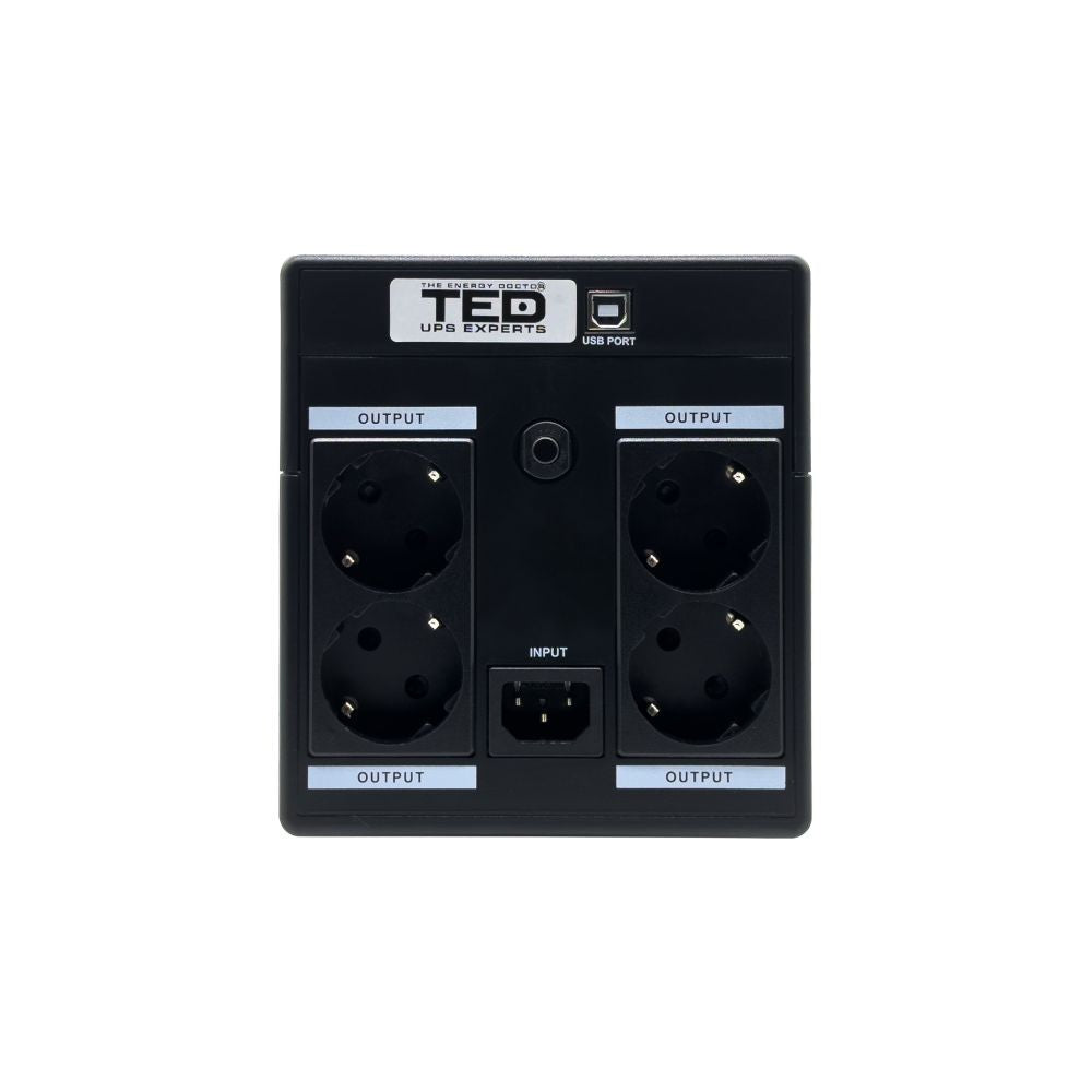 UPS 1100VA 600W TED Electric - Stabilizator & Management Inteligent - 5
