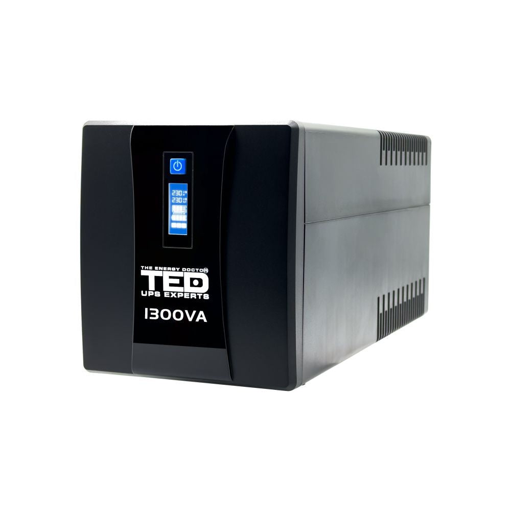 UPS 1300VA 750W TED Electric - Stabilizator, LCD, 4x Schuko - 4