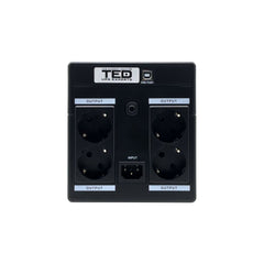 UPS 1600VA 900W TED Electric - Stabilizator, LCD, 2x 12V 9Ah - 5
