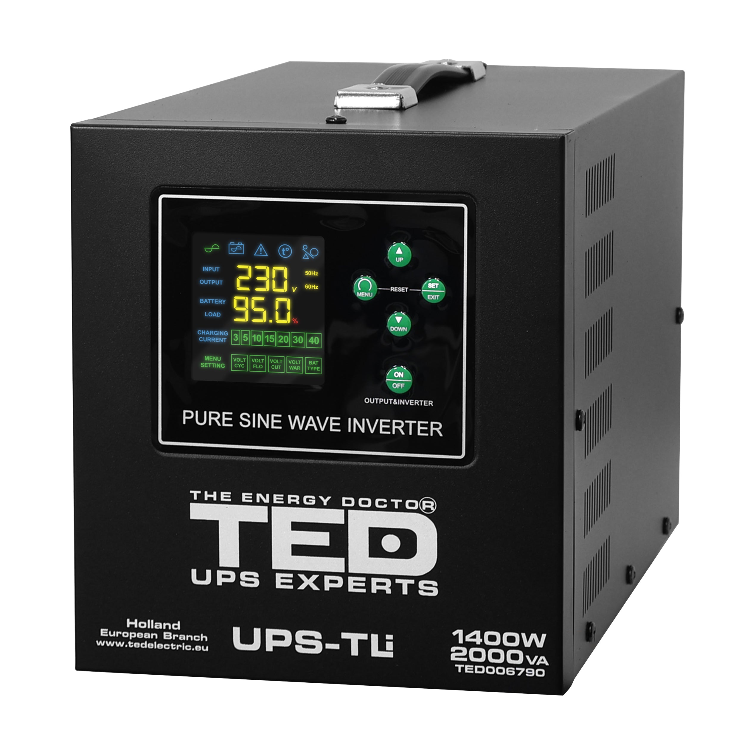 UPS 2000VA/1400W LiFePO4 TED Electric - Runtime Extins, Modulabil - 2