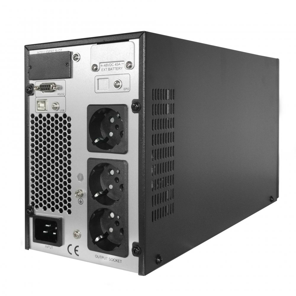UPS 2000VA Online Dublă Conversie TED Electric - Protecție Totală, 3 Schuko - 3