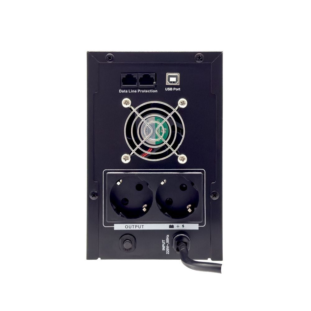 UPS 2100VA 1200W TED Electric - Stabilizator, LCD, 2x Acumulator 9Ah - 5
