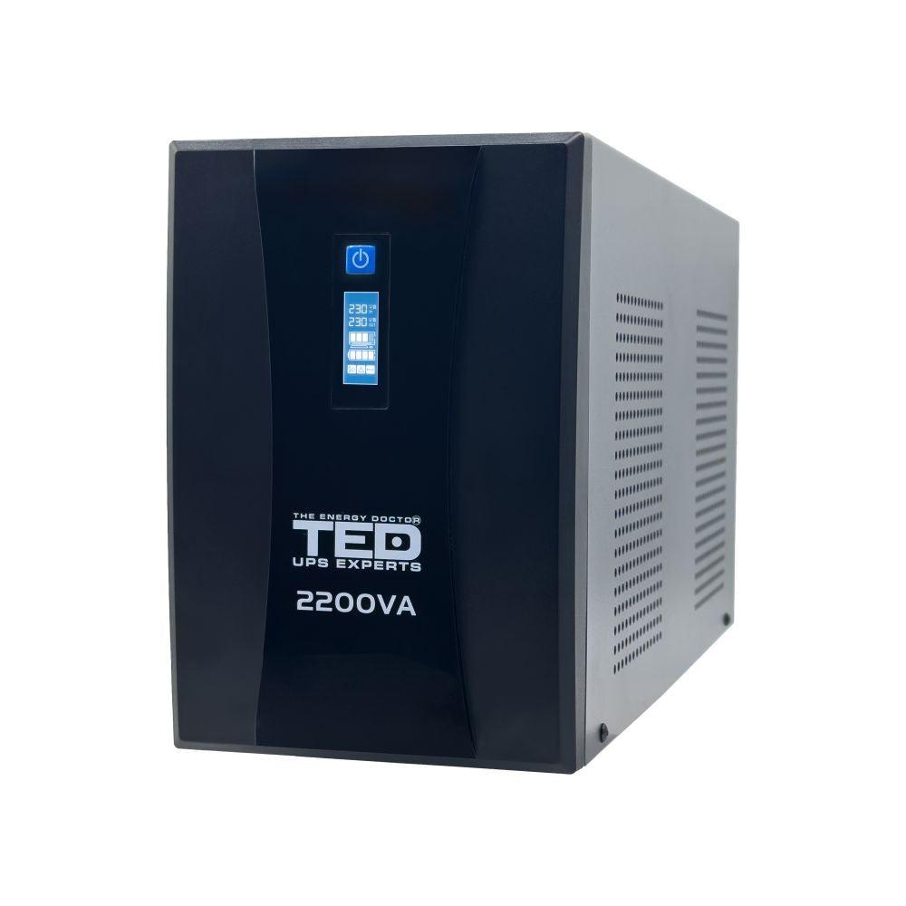 UPS 2200VA 1250W TED Electric - Stabilizator AVR, LCD, 4x Acumulator - 4