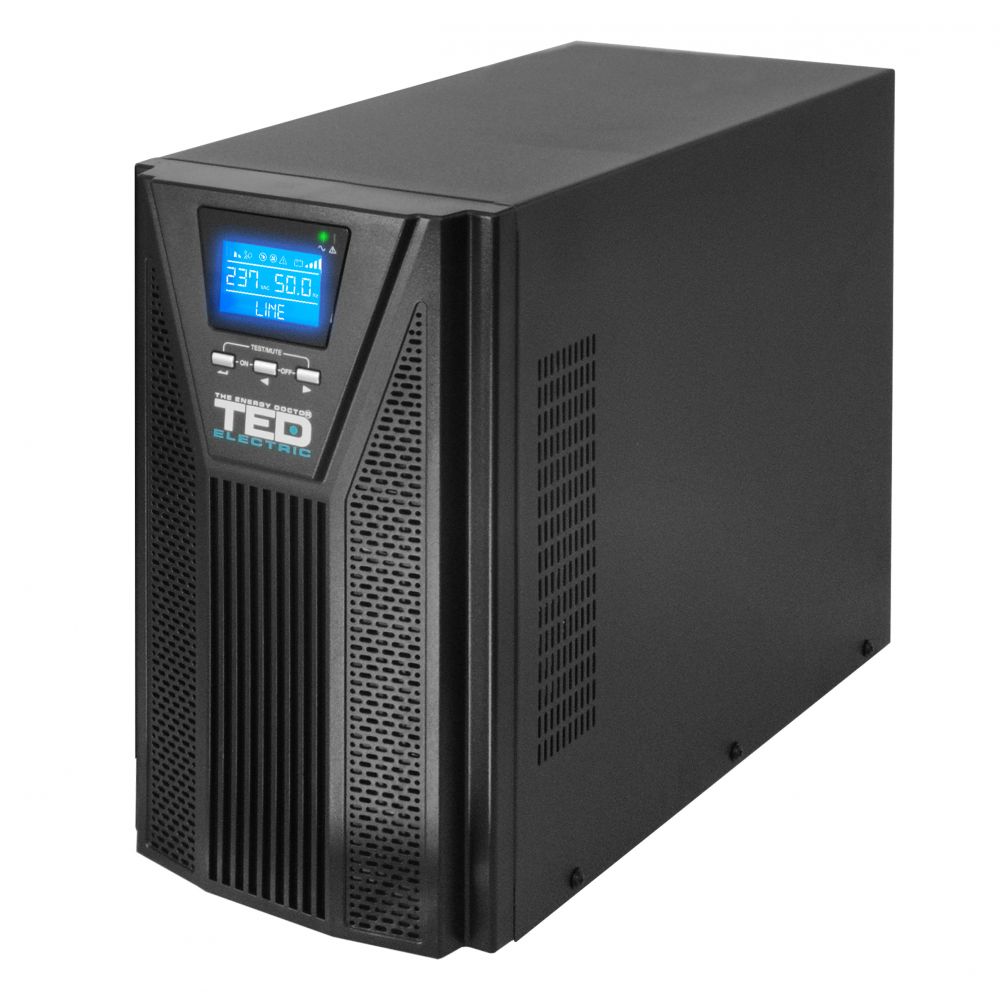 UPS 3000VA Online Dublă Conversie TED Electric - 4 Schuko, Management Avansat - 2