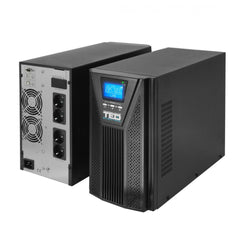 UPS 3000VA Online Dublă Conversie TED Electric - 4 Schuko, Management Avansat - 4